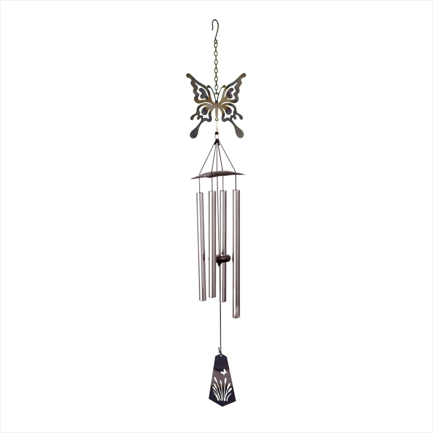 Wind Chime Etched Butterfly 36"
