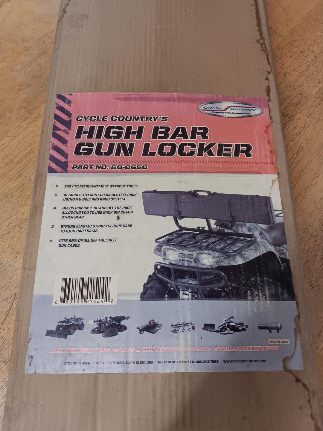 Cycle Country High Bar Gun Locker - Lot # J1082