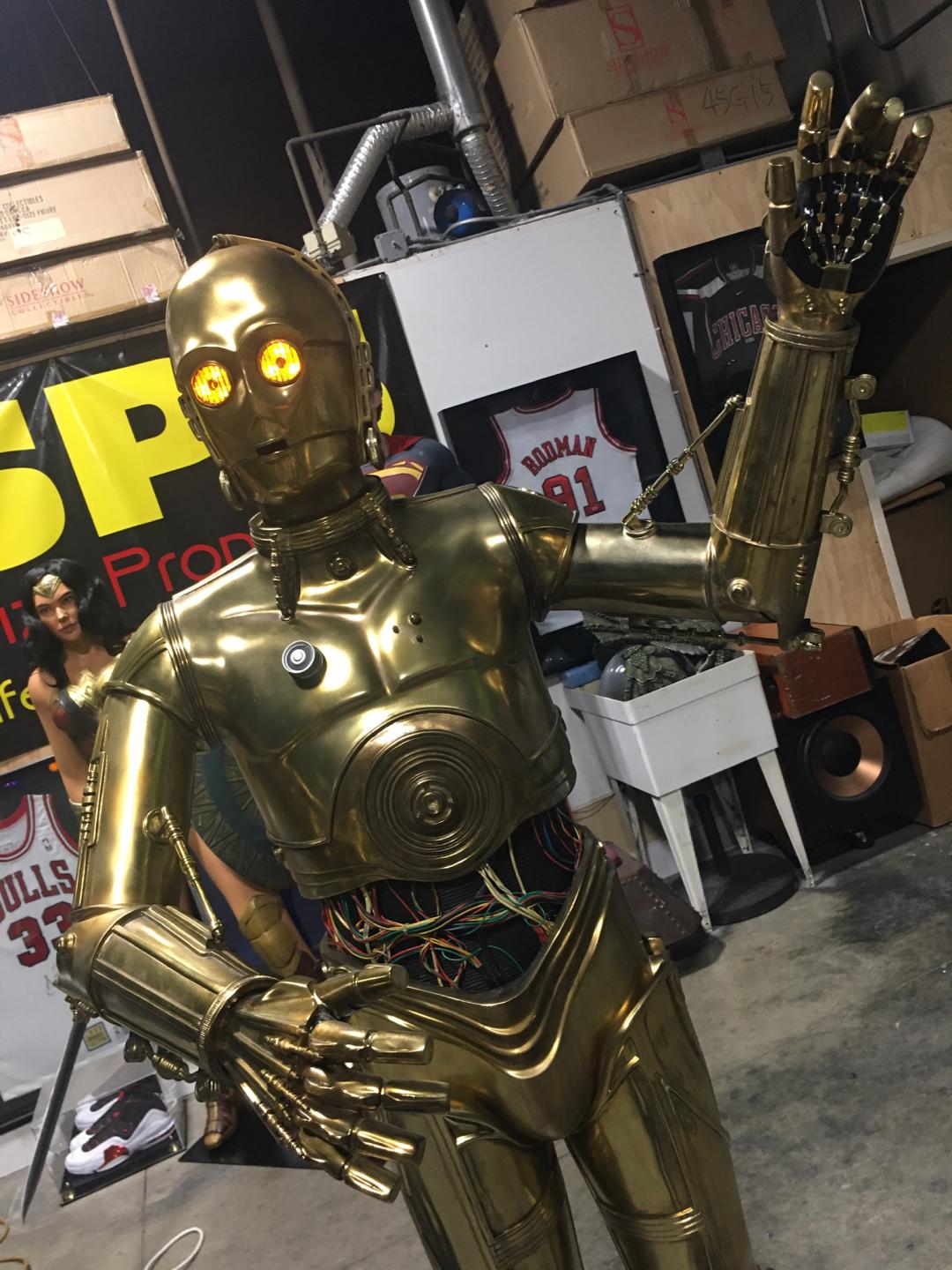 Sideshow Version 1 Star Wars C3P0 with Lights and Sound