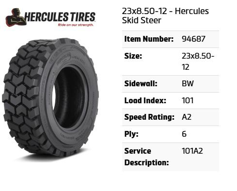 23x8.50-12 Hercules Tires
