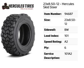 23x8.50-12 Hercules Tires