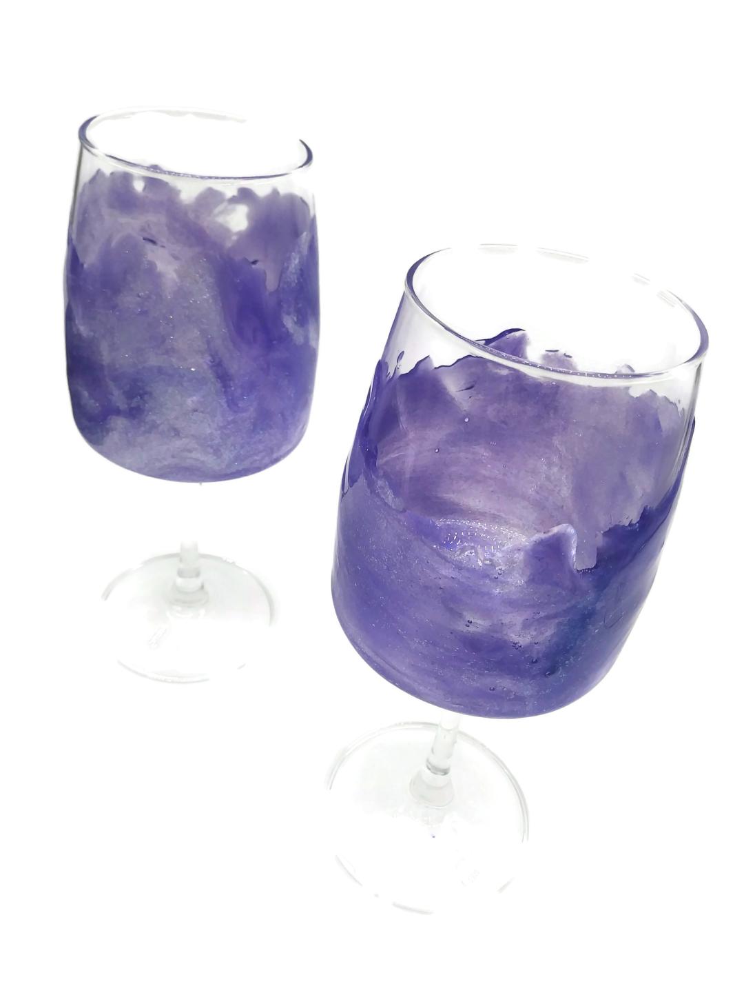 Purple Wine Glasses