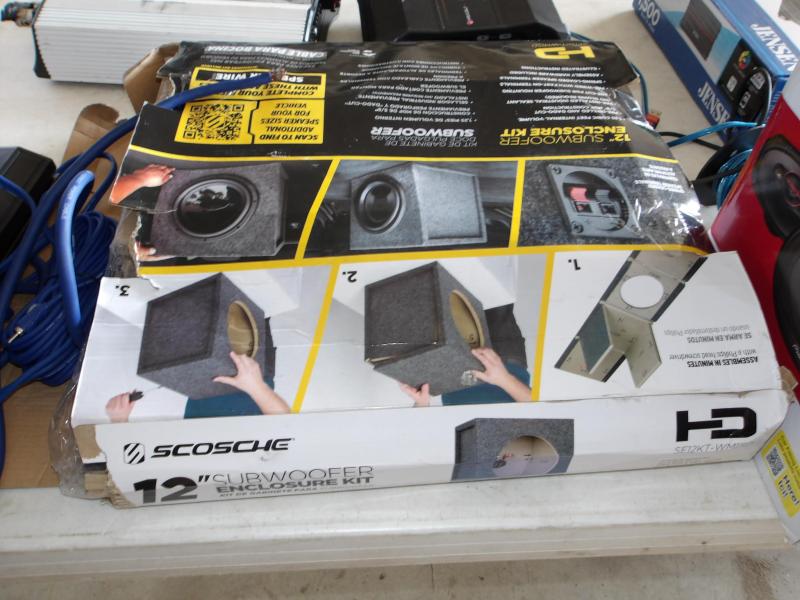 Audio Equipment up for auction Saturday September 5th before the car auction at 10am