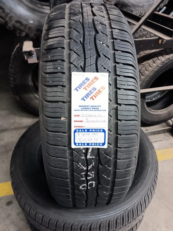 215/60R16 Suredrive All Season Tires Set of 4