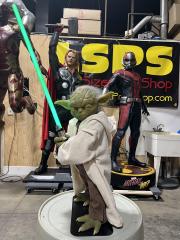 Life Size Yoda with Lightsaber