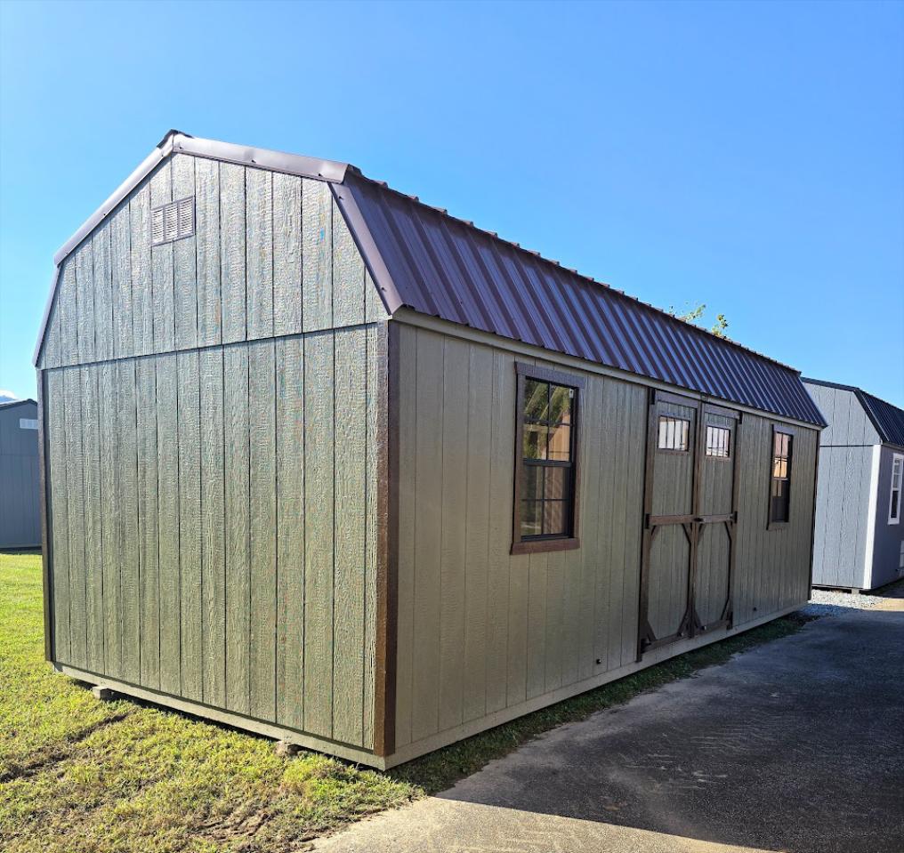 $891 OFF - 10x24 LOFTED GARAGE W/ELECTRICAL - $8,019 OR $317 DOWN & $317/MO -NO CREDIT CHECK - FREE DELIVERY, LEVELING & BLOCKS (50 mi)