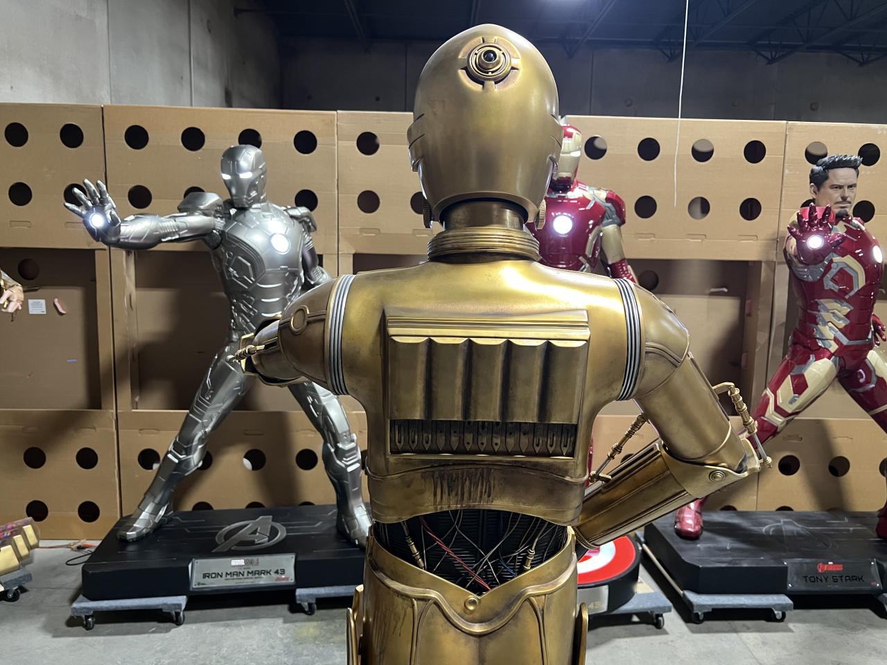 Life Size Star Wars Sideshow Version 2 R2-D2 and C-3P0