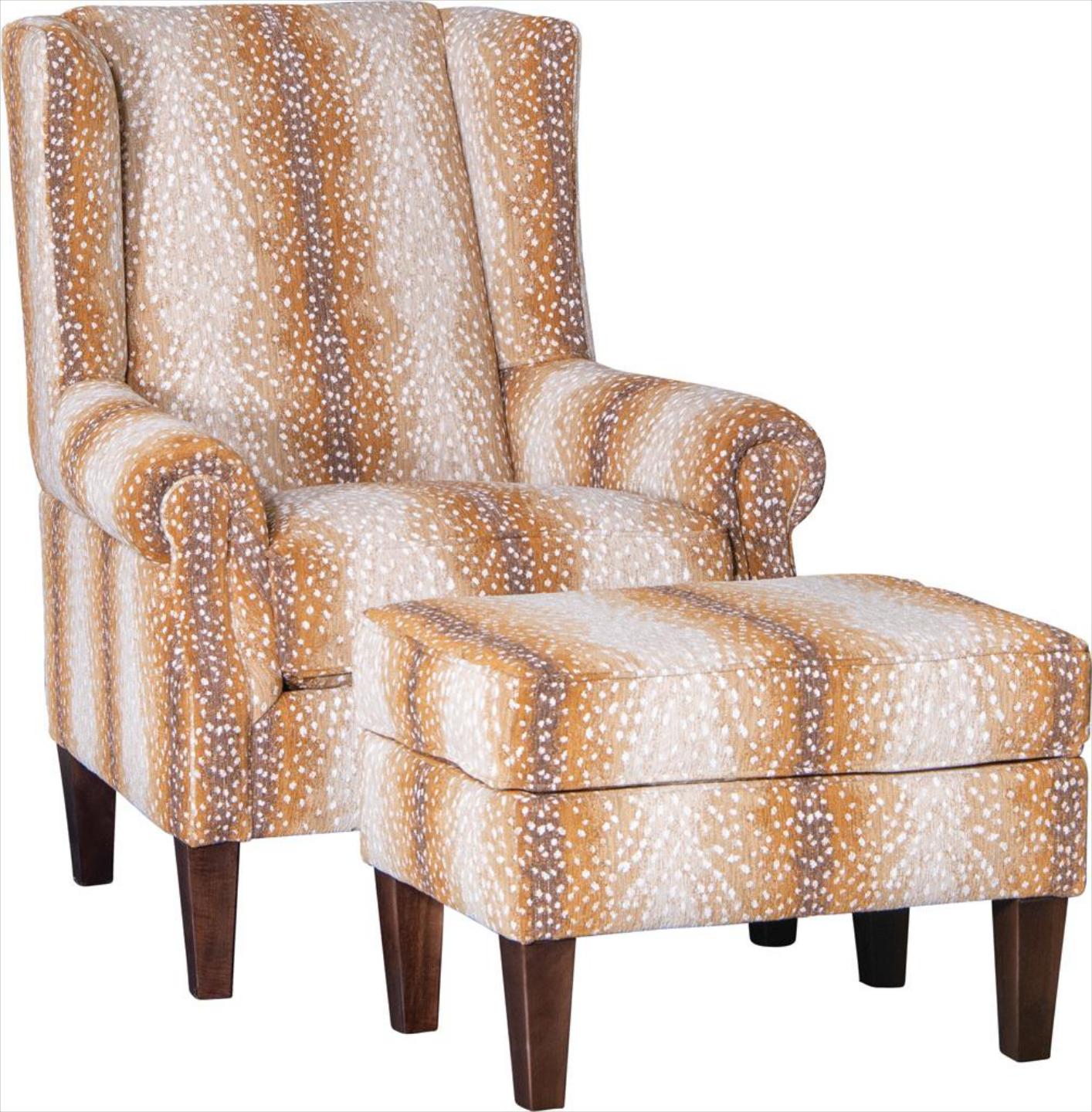 Nativ Collections Chair and Ottoman Fawn Natural
