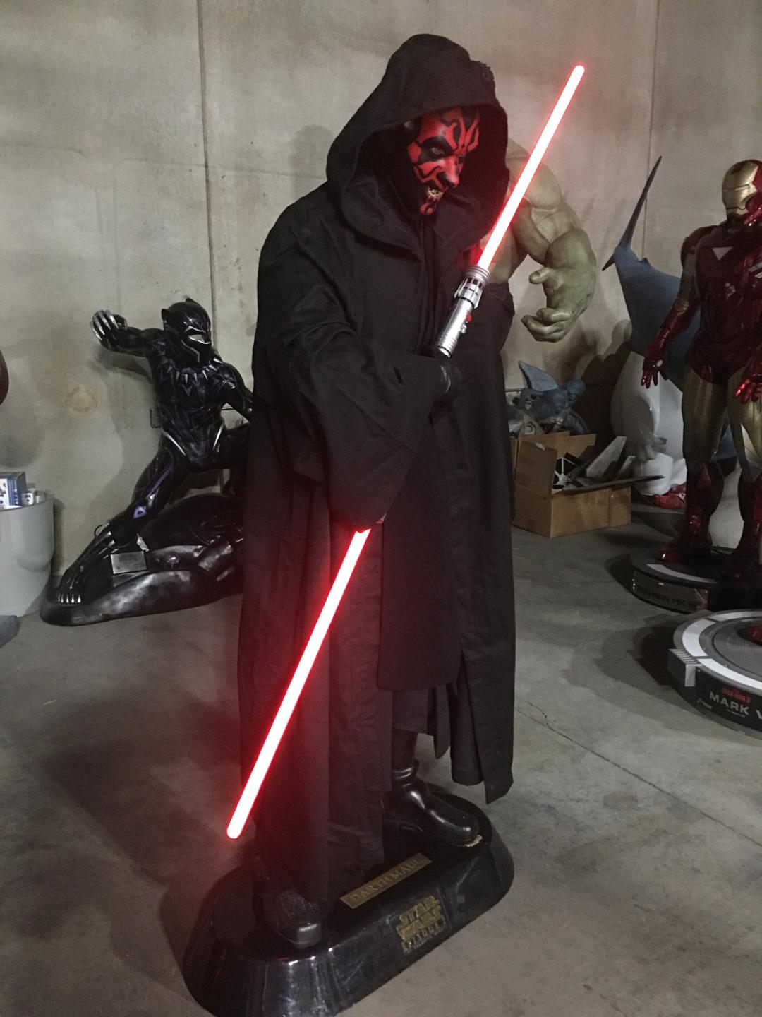 Life Size Star Wars Darth Maul w/ Lightsaber&Robe