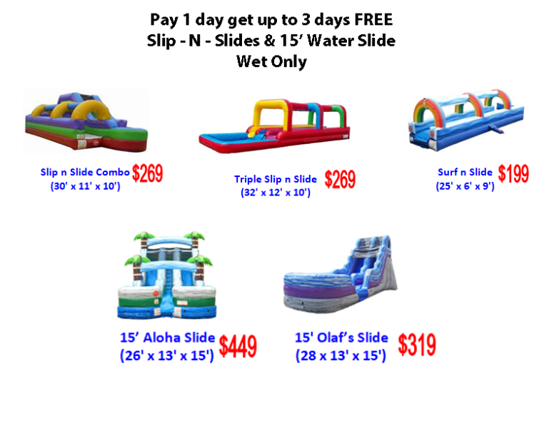 See our full inventory with over 250 inflatables and games!