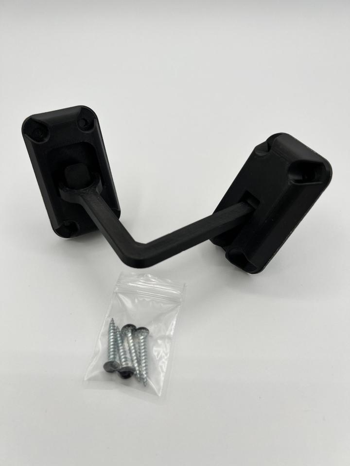 Ring Latch 90 Degree Black