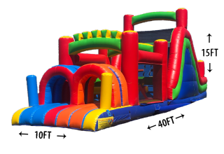 Rainbow Rush Obstacle Course