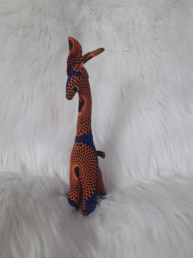 Handmade Stuffed Giraffe.