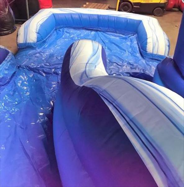 22' Blue Curve Water Slide  Slide