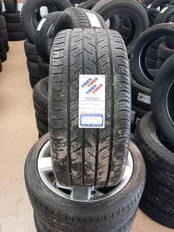 235/40R18 Continental ContiPro Contact Tires Set of 4 With VW 5 Bolt Rims