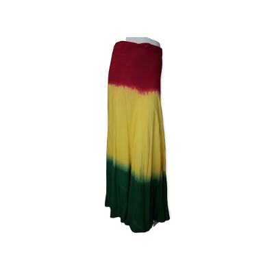 Long Wrap Around Rasta Cotton Skirt.