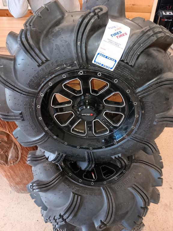 29.5x9R14 Pro Armor Anarchy ATV Tires with 4 Bolt System 3 Off Road Rims Set Of 4