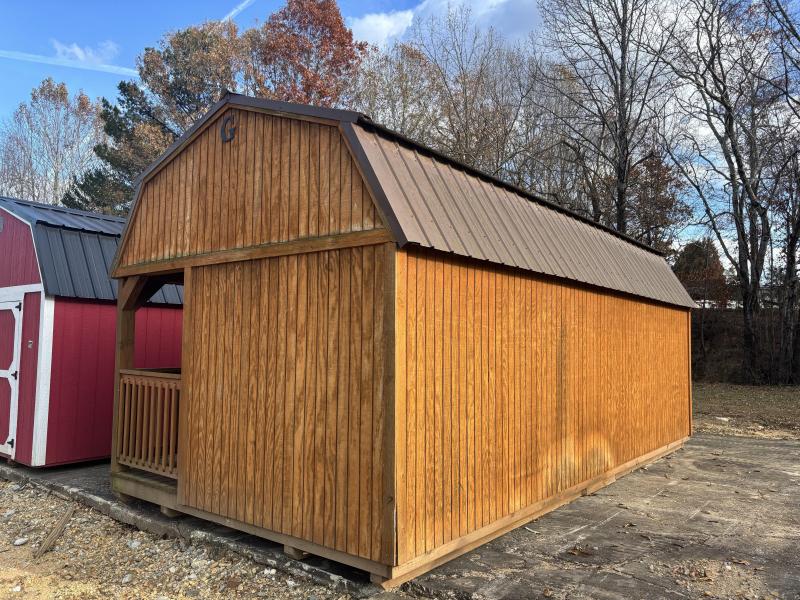 12x24 Corner Porch Lofted Cabin - Repo!