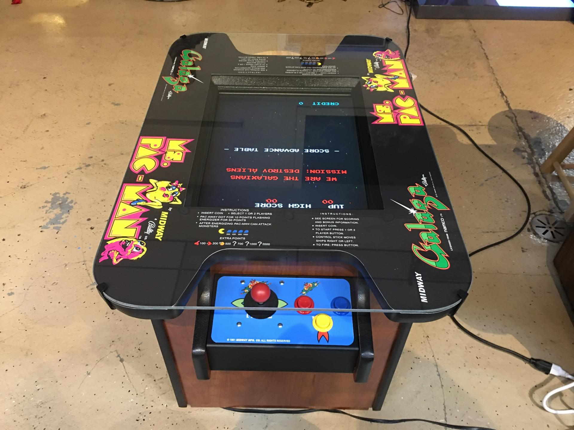 60 in 1 Cocktail Table Arcade Game with Stools
