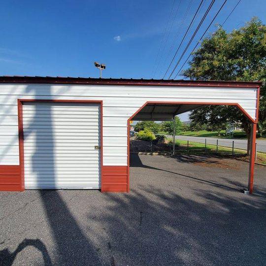 20x20x8 Combo Unit Carport