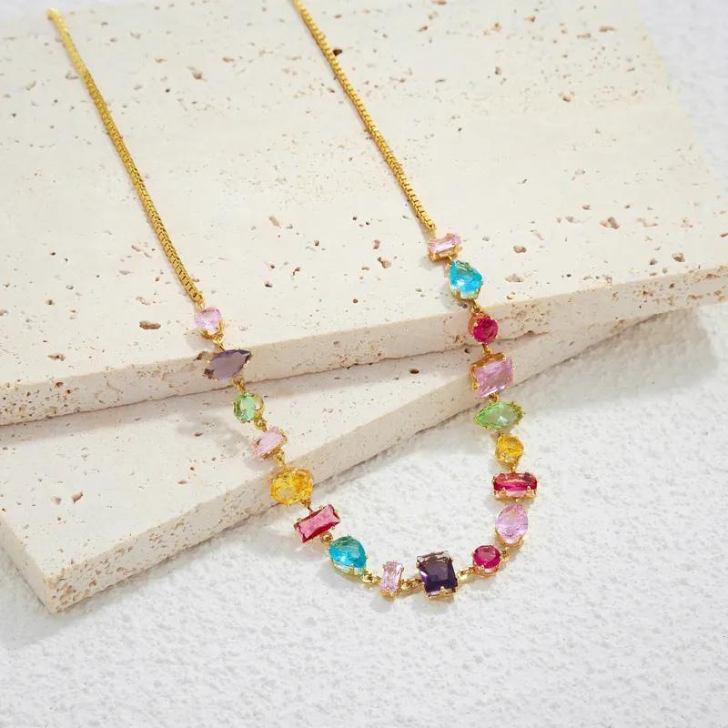 Colorful Gem Necklace