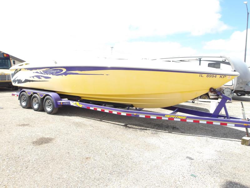 T8 - 2004 Baja Outlaw *** Boat Has NO Engines *** 2004 heritage roadrunner boat trailer
