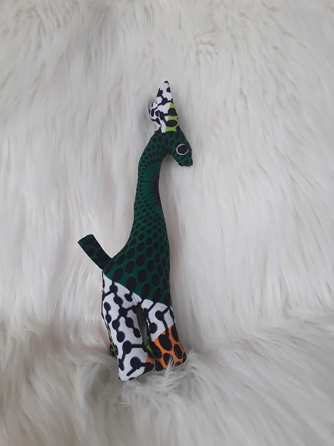 Handmade Stuffed Giraffe.