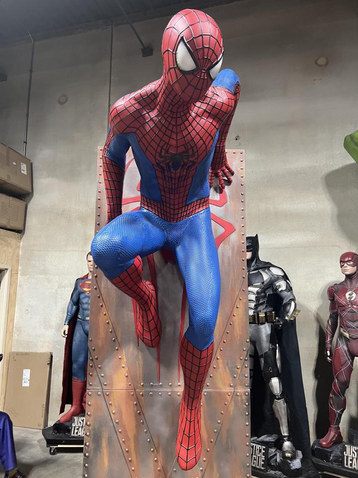 Life Size Marvel Amazing Spiderman 2 with Background Wall