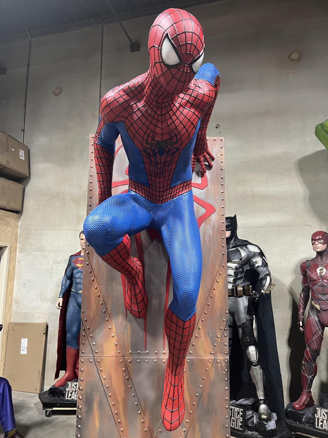 Life Size Marvel Amazing Spiderman 2 with Background Wall