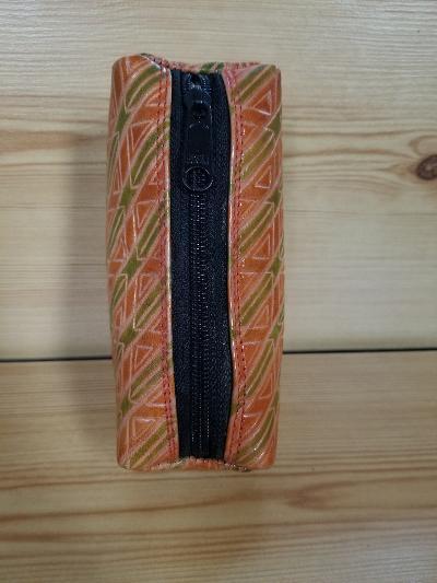 Colorful Lined Leather Pouch