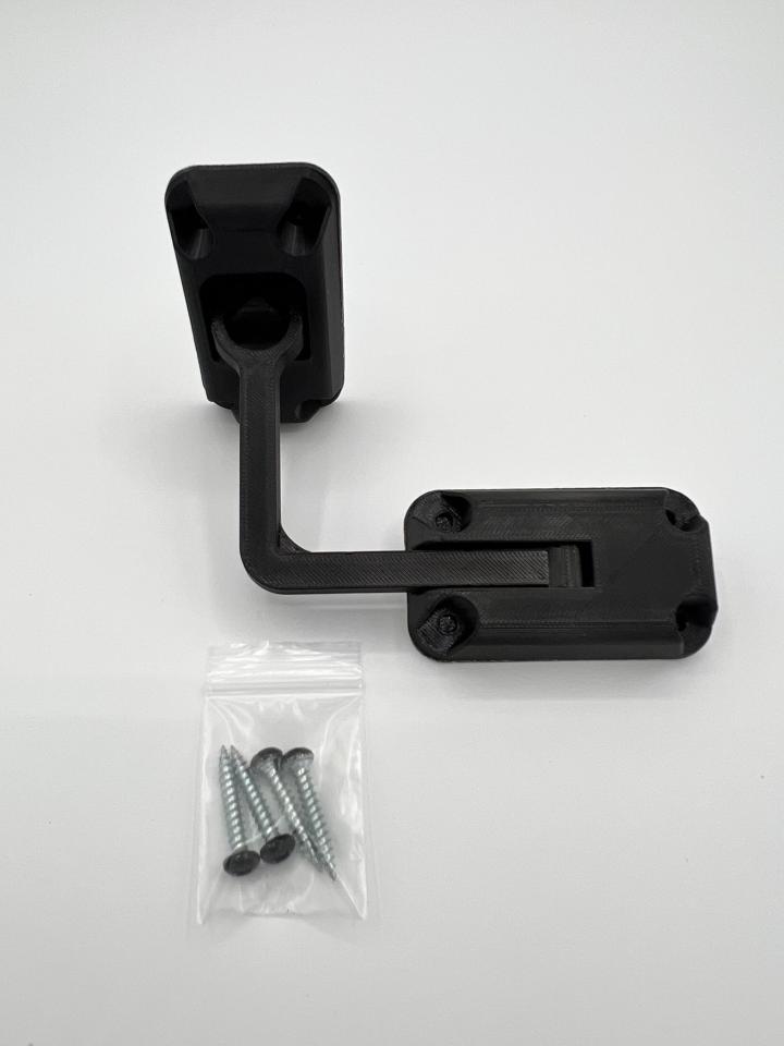 Ring Latch 90 Degree Black