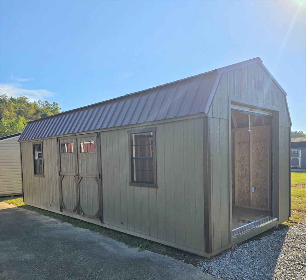 $891 OFF - 10x24 LOFTED GARAGE W/ELECTRICAL - $8,019 OR $317 DOWN & $317/MO -NO CREDIT CHECK - FREE DELIVERY, LEVELING & BLOCKS (50 mi)