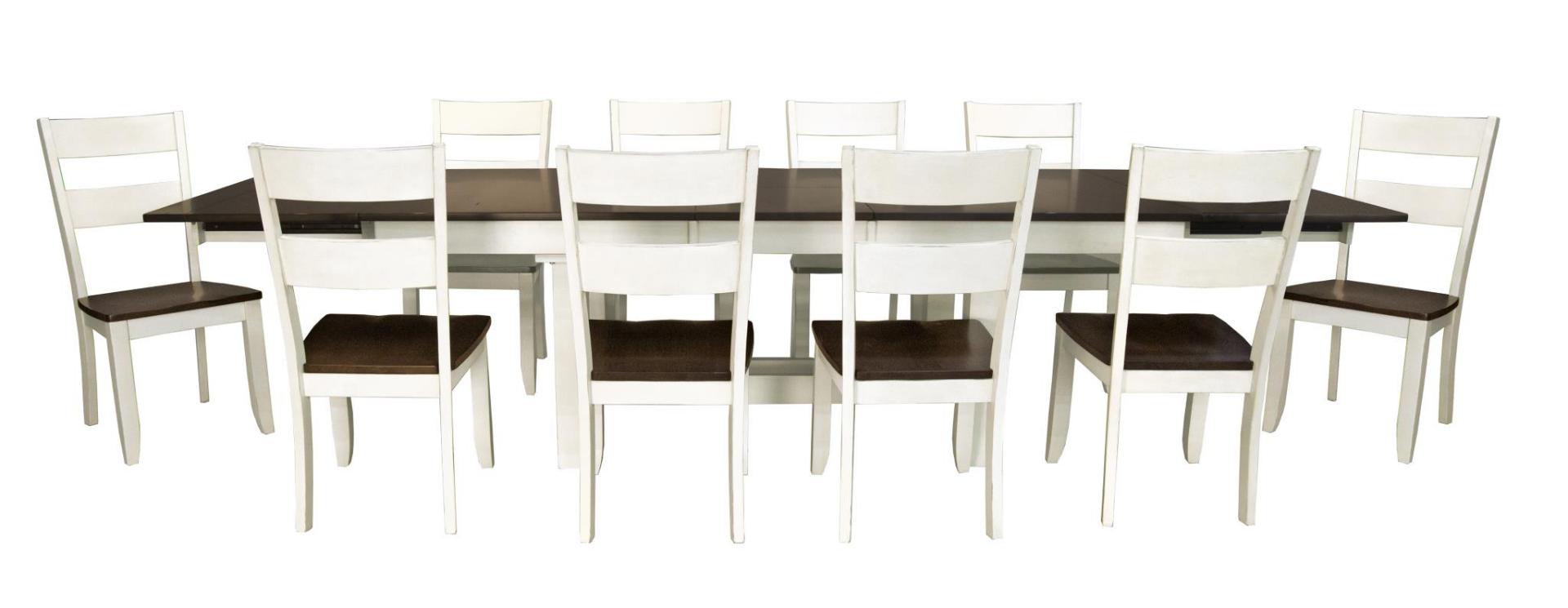 TRI-TRESTLE TABLE 3 - 18” BUTTERFLY LEAVES