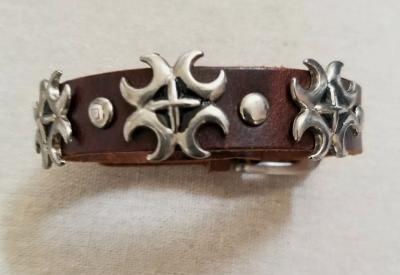 Leather and Stainless Steel Bracelet