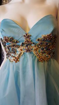 BRAND NEW PASTEL BLUE TULLE HOMECOMING DRESS