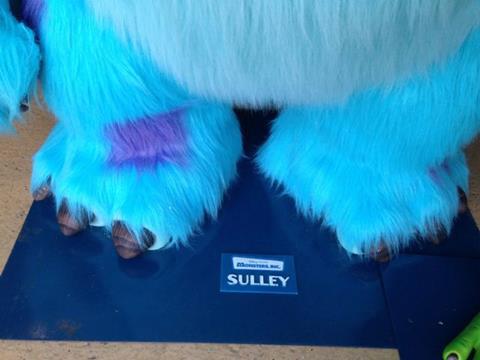 Life Size Monsters Inc Sulley, Mike and Boo