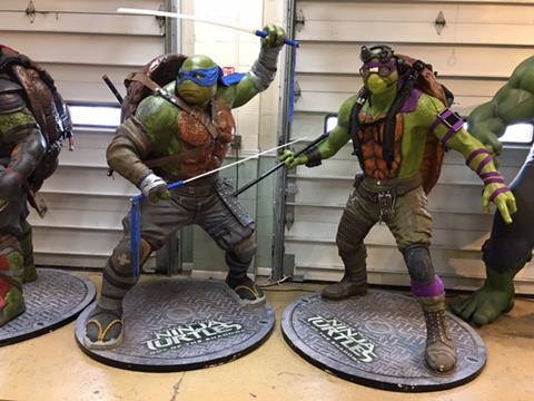 Life Size TMNT Teenage Mutant Ninja Turtles Full Size Paramount Pictures