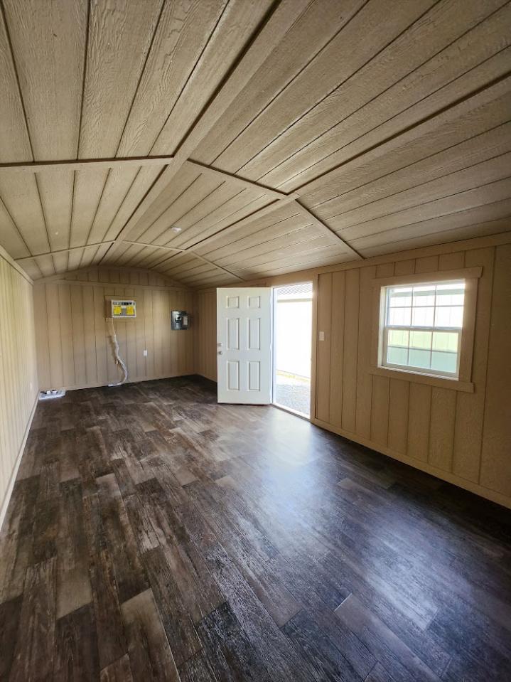 10% or $1,545 OFF - 12x24 Presidential Cottage with Insulated Walls, Floor, Ceiling, Doors & Windows - 100 amp Electrical Pkg - Finished Walls - Laminate Floors & AC!!