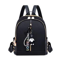 Waterproof Leather Backpack USB Charge