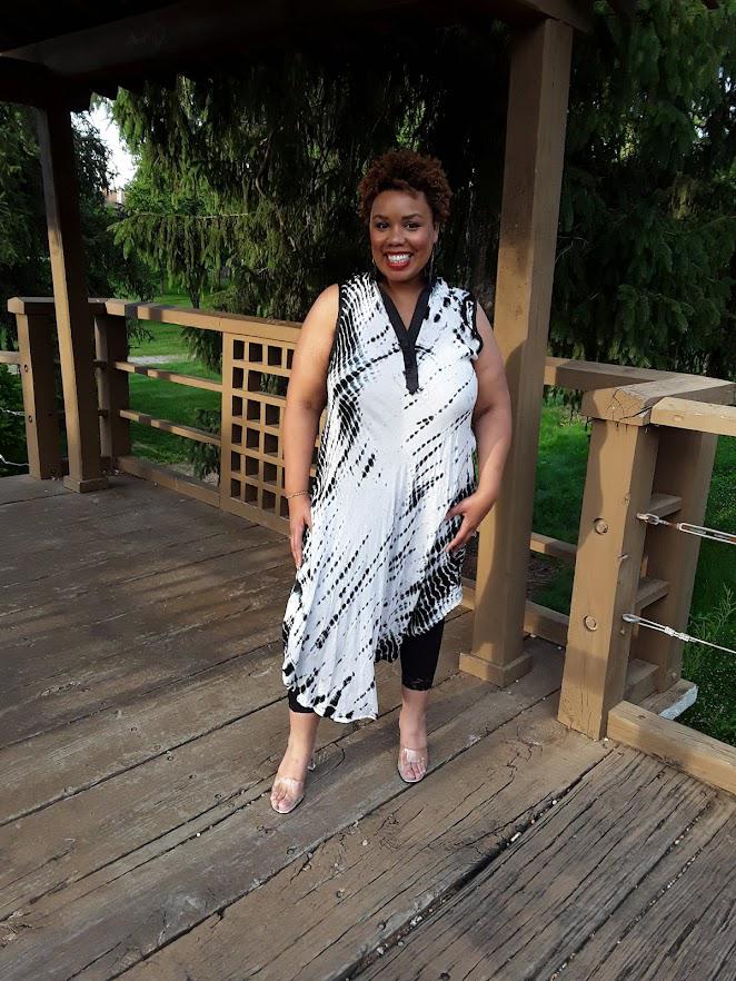Sleeveless Tie Dye Dress..