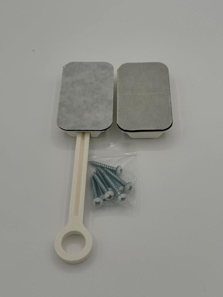 Ring Latch 5" White