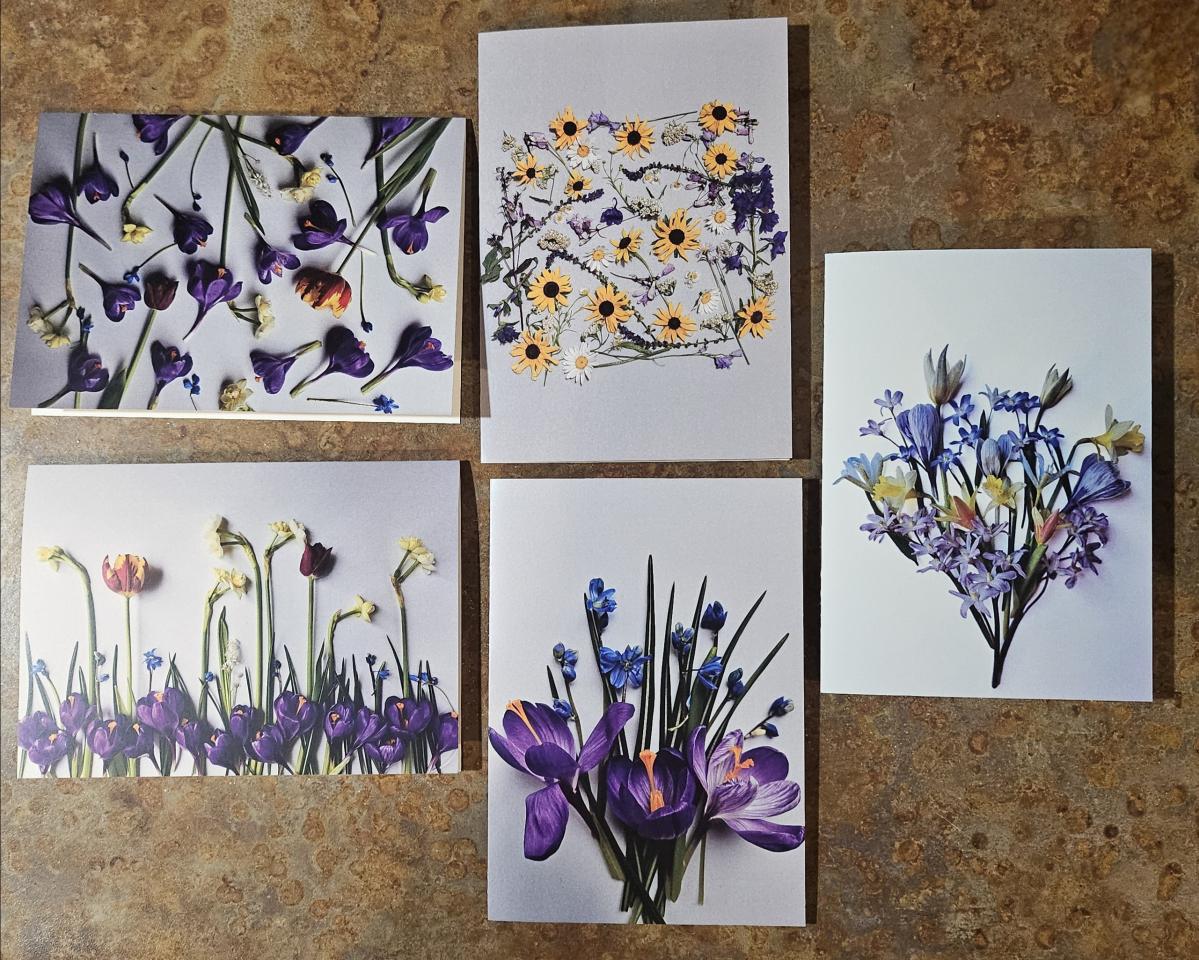 Flower Photo Cards, set of 10