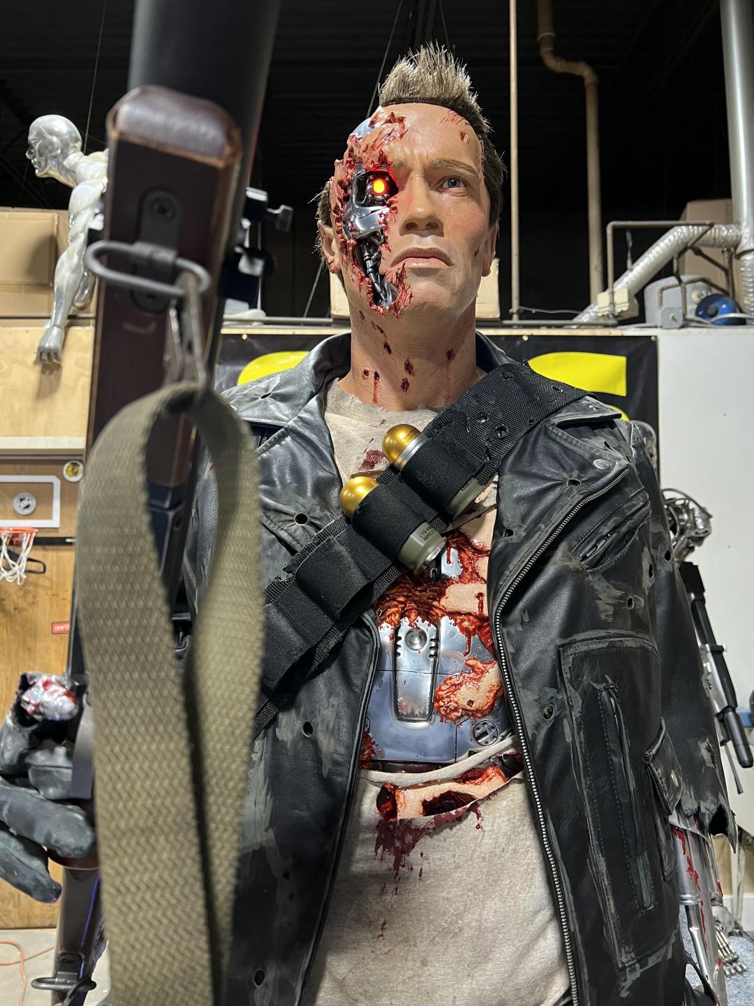 Battle Damaged T2 Terminator Arnold Schwarzenegger