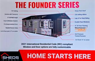 14x40 Founder Series IRC Code Compliant Home Conversion Building