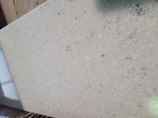 Light brown countertop with sink