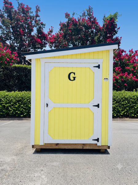 6x12 Garden Shed Yellow