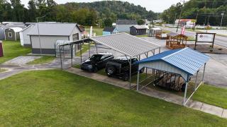 SAVE $879.35 OFF - ONLY $4,005.95 + tax - 30x20x9 VERTICAL ROOF TRIPLE CARPORT COVER