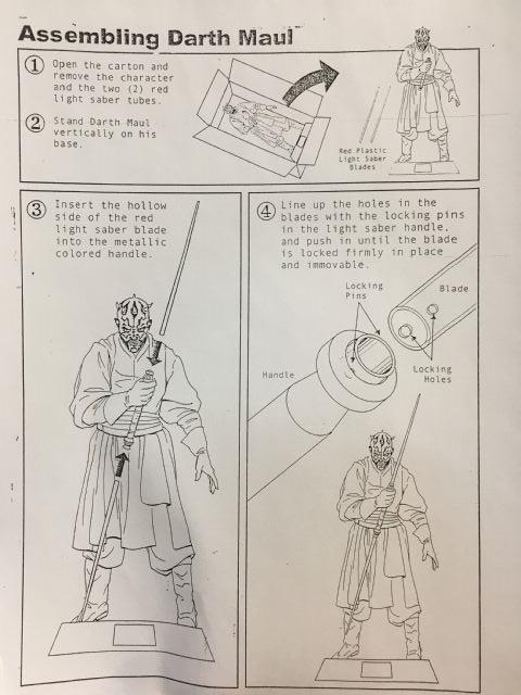 Life Size Star Wars Darth Maul Brand New in Box