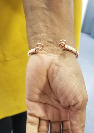 Beaded Copper Bracelet