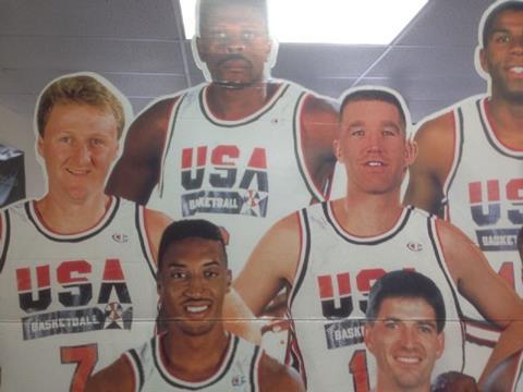 Life Size 1992 Olympic Dream Team Display W/ Box